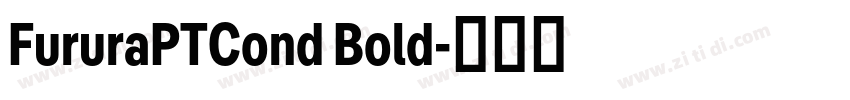 FururaPTCond Bold字体转换 FururaPTCond Bold字体转换